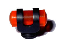 Plastic barrel bead 2.6mm